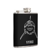 白黒の部族の白素晴らしサメ フラスク (右)