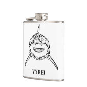 白黒の部族の白素晴らしサメ フラスク (左)