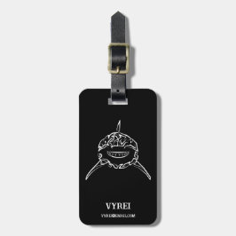 白黒の部族の白素晴らしサメ ラゲッジタグ