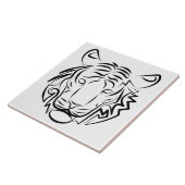 白黒の部族の虎 タイル (側面)