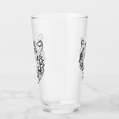 白黒の部族の虎 タンブラーグラス (右)