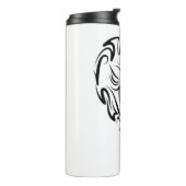 白黒の部族の虎 タンブラー (回転左)