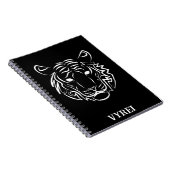 白黒の部族の虎 ノートブック (右側)