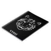 白黒の部族の虎 ノートブック (左側)