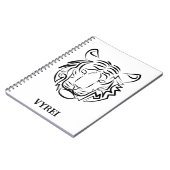 白黒の部族の虎 ノートブック (左側)