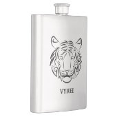 白黒の部族の虎 フラスク (右)