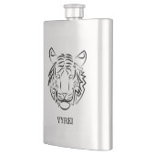 白黒の部族の虎 フラスク (左)