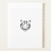 白黒の部族の虎 プランナー手帳 (裏面)