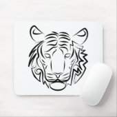 白黒の部族の虎 マウスパッド (マウス)