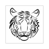白黒の部族の虎 ラバースタンプ (インプリント)