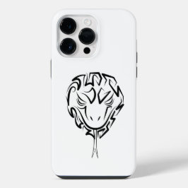 白黒の部族の蛇 iPhone 14 PRO MAXケース