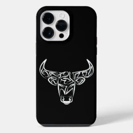白黒の部族の雄牛 iPhone 14 PRO MAXケース