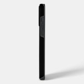 白黒の部族の飛翔フクロウ iPhoneケース (左側面)