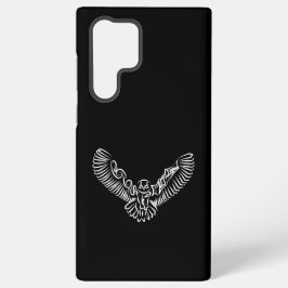 白黒の部族の飛翔フクロウ SAMSUNG GALAXY S22 ULTRAケース