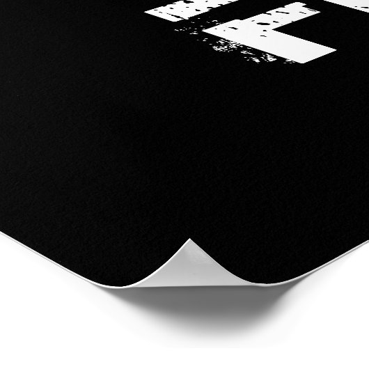 白黒の部族の馬頭のポカスタムスター ポスター (角)