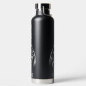 白黒の部族の鶏 ウォーターボトル (左面)