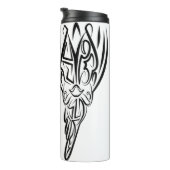 白黒の部族の鶏 タンブラー (回転右)