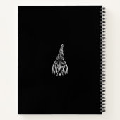 白黒の部族の鶏 ノートブック (裏面)