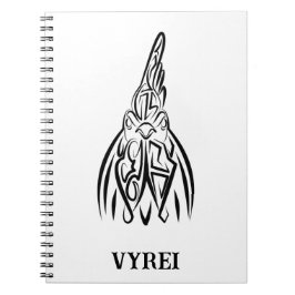 白黒の部族の鶏 ノートブック