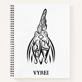 白黒の部族の鶏 ノートブック