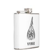 白黒の部族の鶏 フラスク (右)