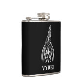 白黒の部族の鶏 フラスク (右)