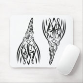 白黒の部族の鶏 マウスパッド (マウス)