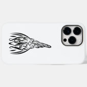 白黒の部族の鶏 Case-Mate iPhoneケース (裏面 (横))