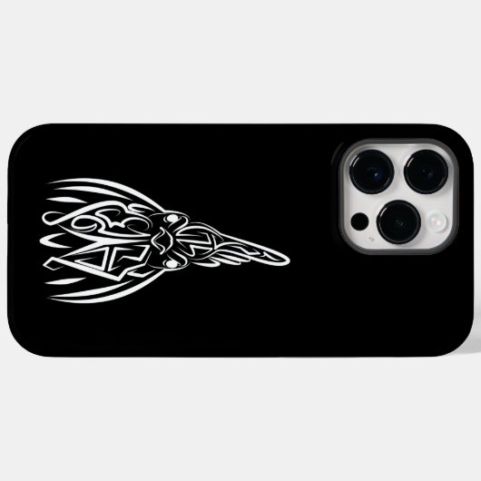 白黒の部族の鶏 Case-Mate iPhoneケース (裏面 (横))