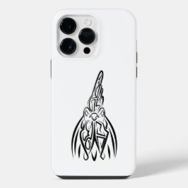白黒の部族の鶏 iPhone 14 PRO MAXケース