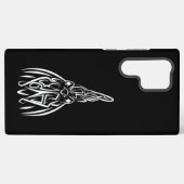 白黒の部族の鶏 SAMSUNG GALAXYケース (裏面横)