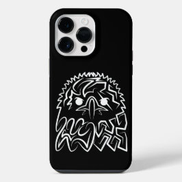 白黒の部族の鷲 iPhone 14 PRO MAXケース