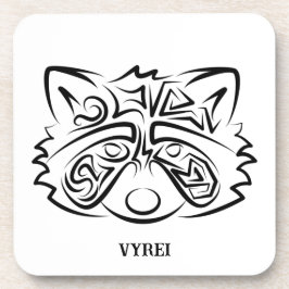 白黒の部族アライグマ コースター