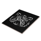 白黒の部族アライグマ タイル (側面)