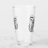 白黒の部族アライグマ タンブラーグラス (左)