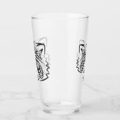 白黒の部族アライグマ タンブラーグラス (右)
