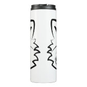 白黒の部族アライグマ タンブラー (裏面)