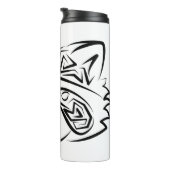 白黒の部族アライグマ タンブラー (回転右)