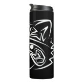 白黒の部族アライグマ タンブラー (回転右)