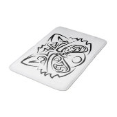 白黒の部族アライグマ バスマット (アングル)