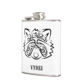 白黒の部族アライグマ フラスク (左)