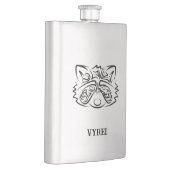 白黒の部族アライグマ フラスク (右)