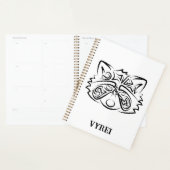 白黒の部族アライグマ プランナー手帳 (ディスプレー)