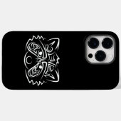 白黒の部族アライグマ Case-Mate iPhoneケース (裏面 (横))