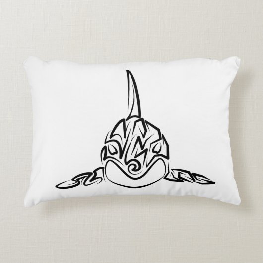 白黒の部族オルカ アクセントクッション (正面)