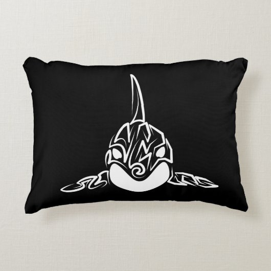 白黒の部族オルカ アクセントクッション (正面)