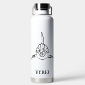 白黒の部族オルカ ウォーターボトル (背面)