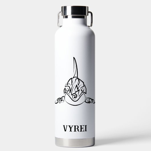 白黒の部族オルカ ウォーターボトル (正面)