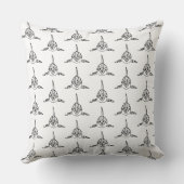 白黒の部族オルカ クッション (裏面)