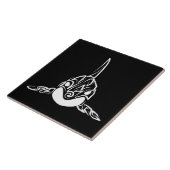 白黒の部族オルカ タイル (側面)